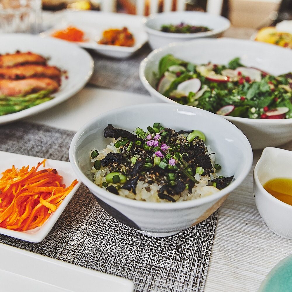 スペイン産オリーブオイルで作るふりかけごはん