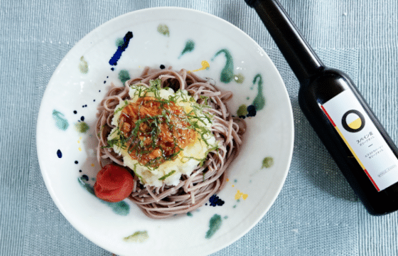 ぶっかけオリーブオイル蕎麦