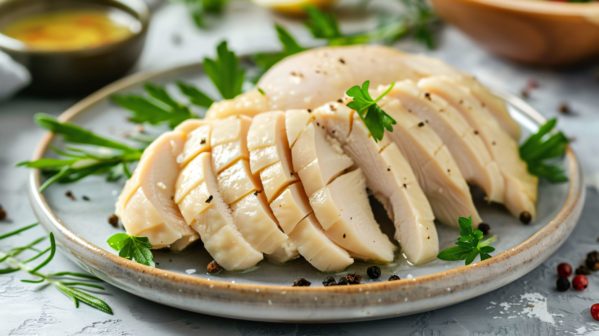 しっとり鶏むね肉のオリーブオイル掛け